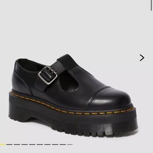 Size 9 Bethan Dr. Martens Black Platform Maryjane Shoes with Buckle